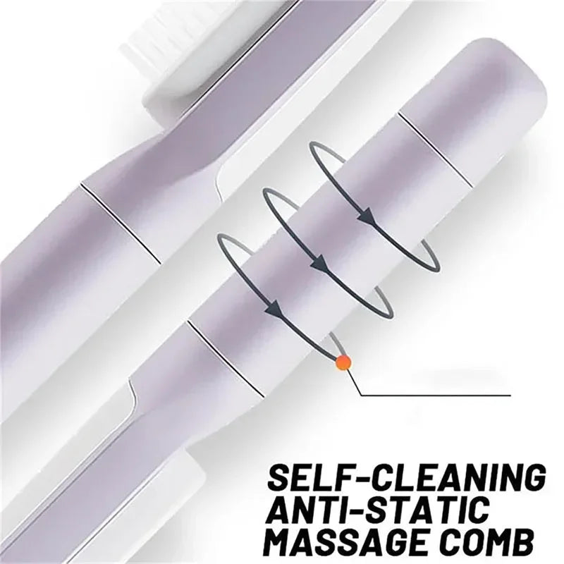 Rotatable Self Cleaning Hair Brush