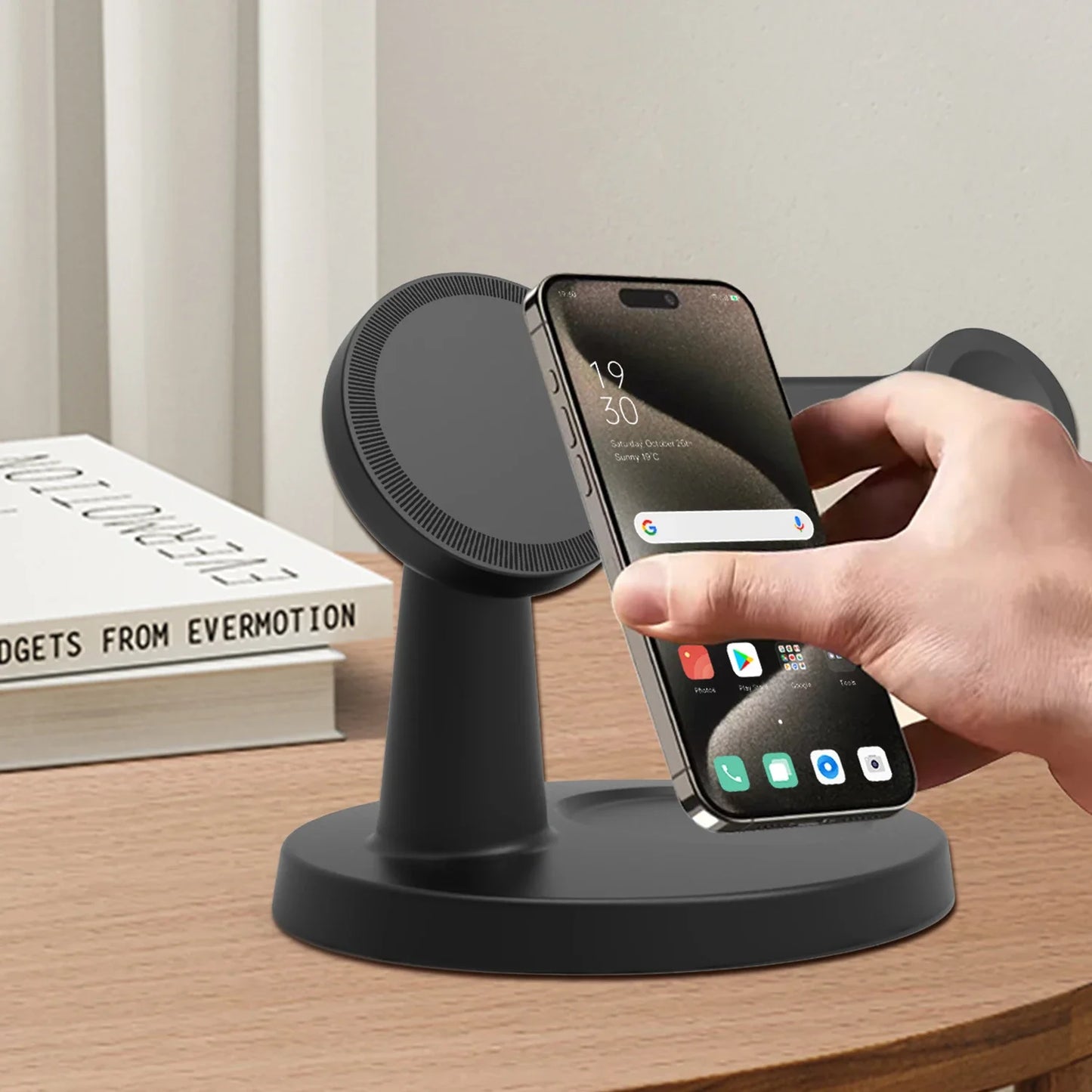 3 In 1 Magnetic Wireless Charger Stand